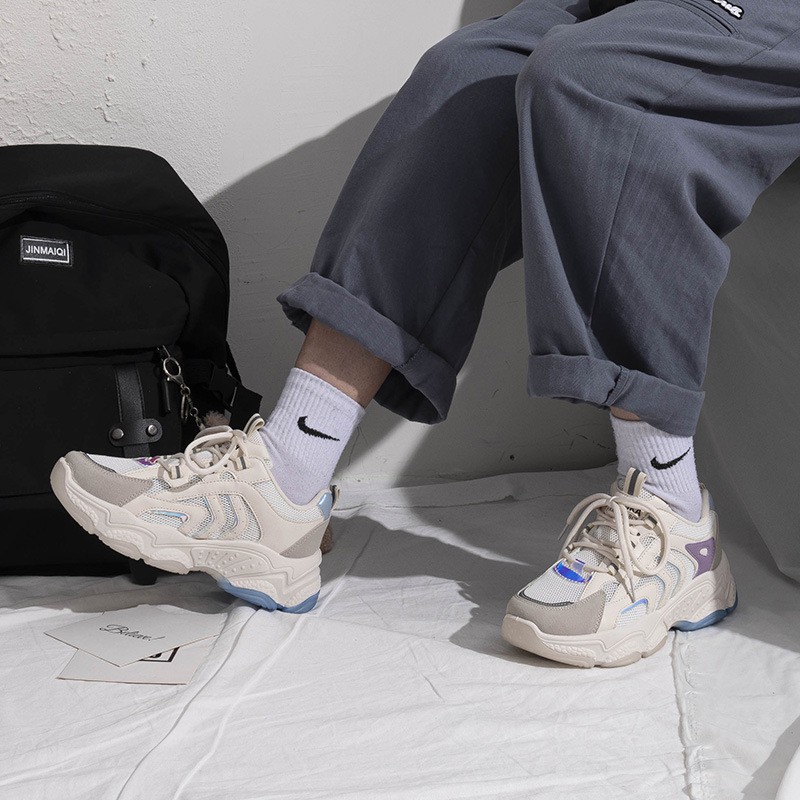 Giày Thể Thao Phối Lưới Màu Trắng Phong Cách Hàn Quốc Thời Trang Mùa Hè Hàng Mới Dành Cho Bạn Nữ 2021 | BigBuy360 - bigbuy360.vn