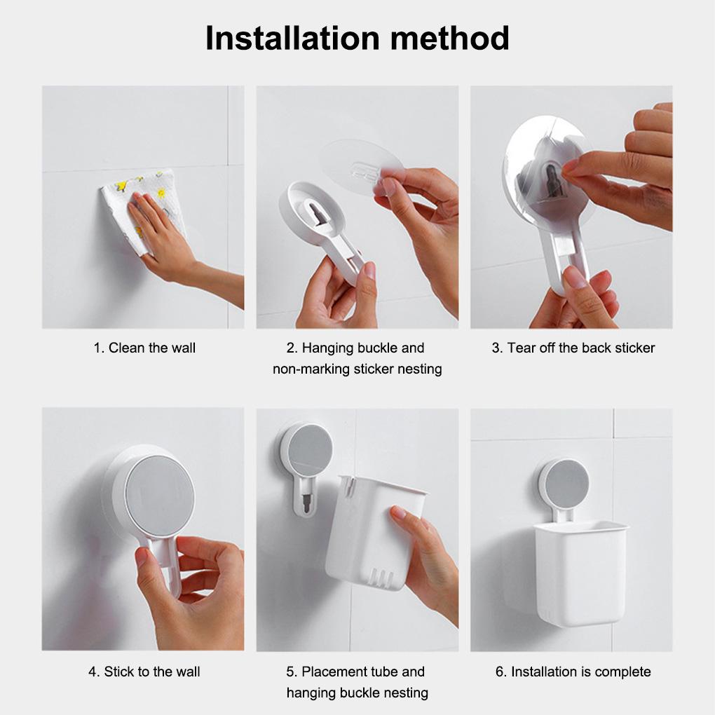 Giá Đỡ Bàn Chải Đánh Răng / Cốc Sắp Xếp Gọn Gàng Chịu Nhiệt Tháo Rờ