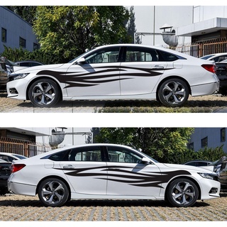 Tem dán ô tô tem decal dán 2 sườn trang trí hình ngọn lửa 3d cá tính dán ô tô