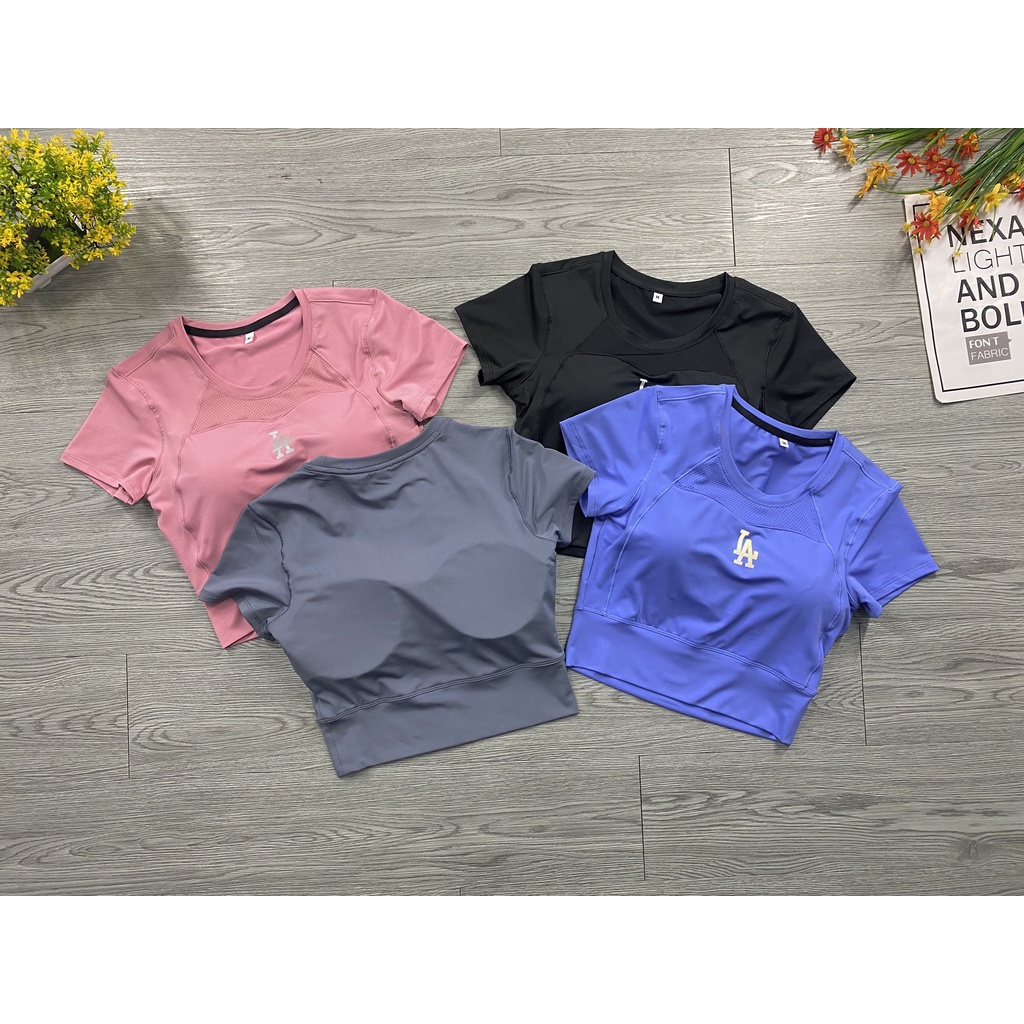 (FREE SHIP) ÁO CROP TOP NỮ THỂ THAO GYM-YOGA,CHẤT THUN LẠNH POLY MÃ TT3