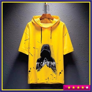 Áo thun unisex nam nữ - màu vàng có hình thần chết cực ngầu