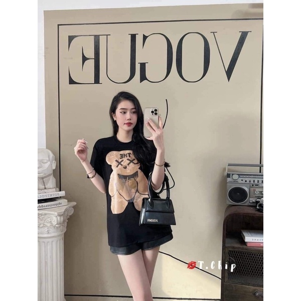 Áo thun tay lỡ gấu THE mắt XX TC12