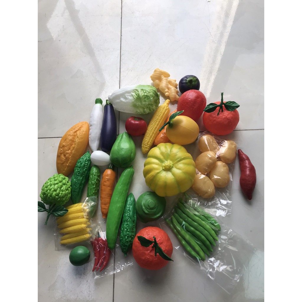 SET HOA QUẢ NHỰA 27 CHI TIẾT CAO CẤP