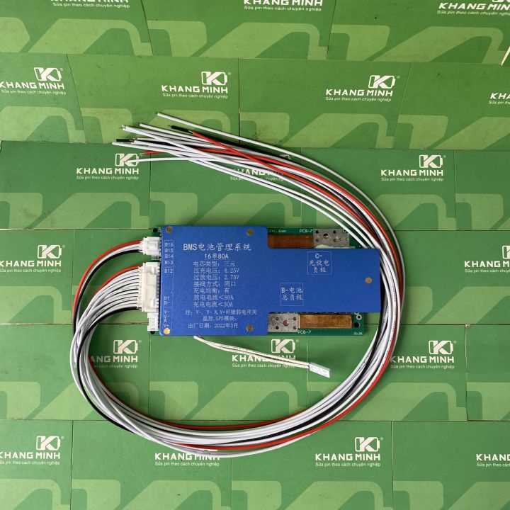 Mạch 16S 60V 45A pin Li-ion Li-Po 3.7V, dùng cho pin xe điện công suất lớn