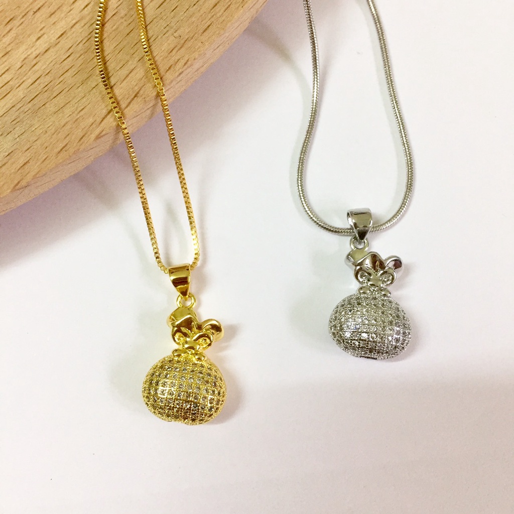 Dây Chuyền Vàng Nữ Mạ Vàng 18k Cao Cấp V569 Namoo Jewelry