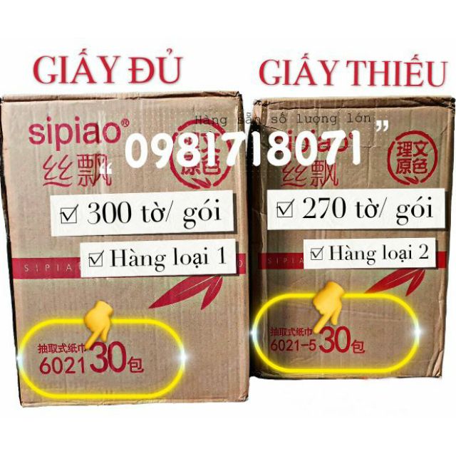 [LOẠI 300 Tờ/Gói x 30 Gói ] 30 Gói Giấy Ăn Gấu Trúc (Chính Hãng) GIÁ BÁN BUÔN