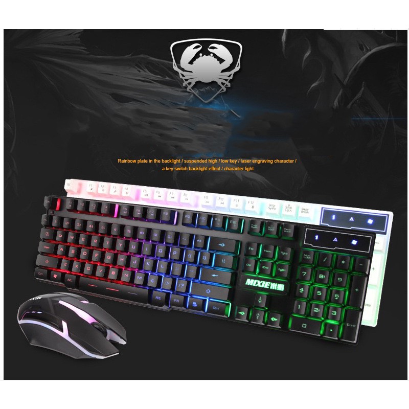 🎁Deal Hot - Freeship🎁 Bộ Bàn Phím Và Chuột Gaming GXM50 Pro Gamer 2019 LED 7 Màu Siêu Đẹp, Nhìn Rõ Chữ Trong Tối | BigBuy360 - bigbuy360.vn