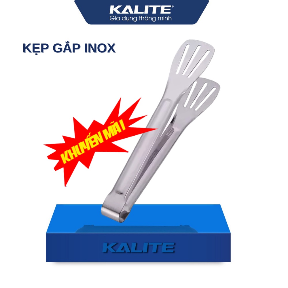 [GIFT] KẸP GẮP THỨC ĂN, KẸP ĐÁ INOX CỰC BỀN KALITE