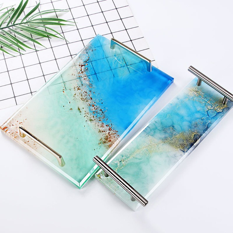 Khuôn Silicone Làm Khay Nhựa Resin Epoxy Diy