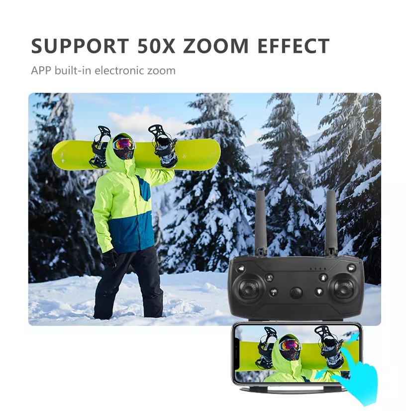 Kfun E88 WIFI Được Trang Bị Camera HD 4K Góc Rộng Chế Độ Giữ Cao Máy Bay Không Người Lái Cánh Tay Gập E58 Cấp  | BigBuy360 - bigbuy360.vn