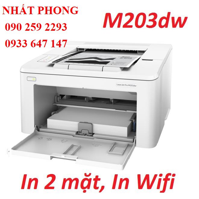 [Mã 267ELSALE hoàn 7% đơn 300K] Máy in HP M203dw - IN 2 MẶT / WIFI - Đã qua sử dụng