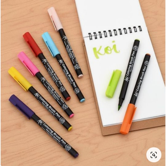 Bút Cọ Màu Nước SAKURA (Bảng 3) Coloring Brush Pen 48 Màu