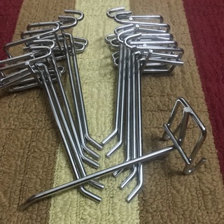 Móc treo 20 cm phụ kiện inox tấm lưới