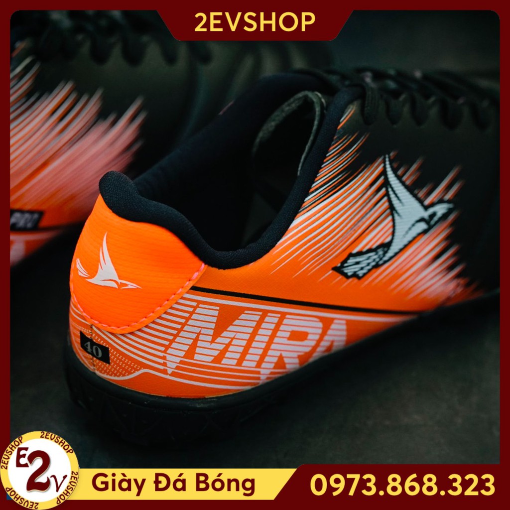 Giày đá bóng thể thao nam Mira Pro Colorful đế mềm, giày đá banh cỏ nhân tạo cao cấp - 2EVSHOP
