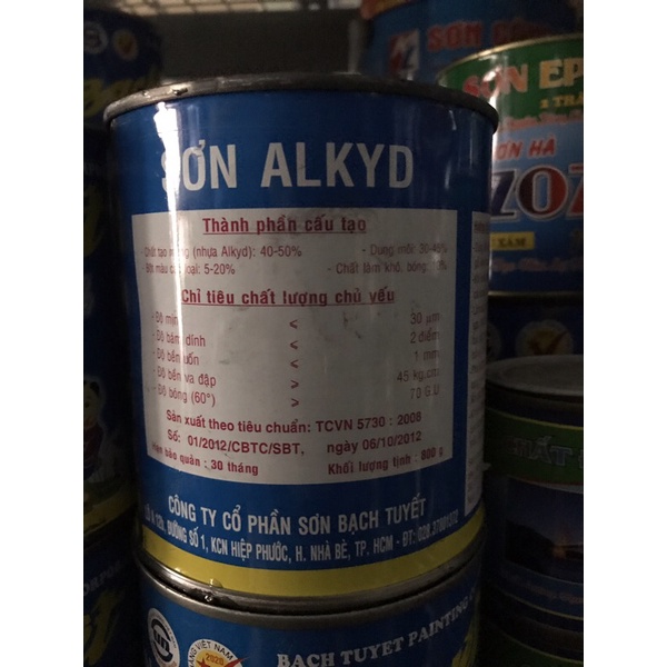 Sơn Bạch Tuyết lon 0,5kg và 1kg