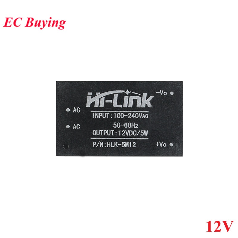 Mô Đun Hạ Áp Hlk-5M03 Hlk-5M05 Hlk-5M09 Hlk-5M12 Hlk-5M24 Ac-Dc 220v Sang 5v / 3.3v / 9v / 12v / 24v Ac Dc Mini