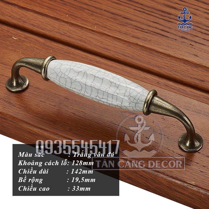 Tay Nắm Sứ Cổ Điển 36 - KT : 14.2cm (cái)