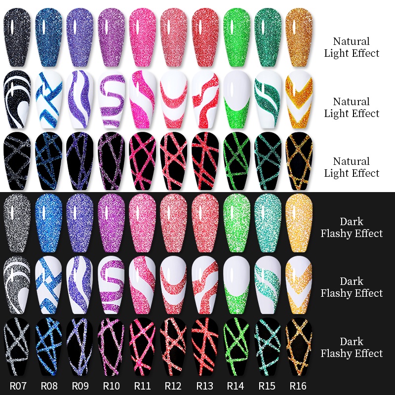 Lọ Gel Sơn Móng Tay Màu Sắc Lấp Lánh 5ml Lilyocute