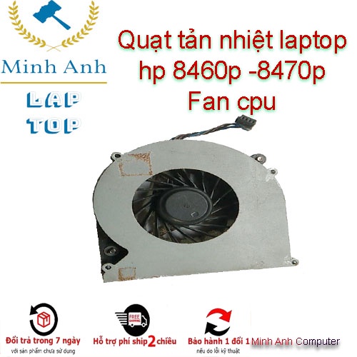 Quạt tản nhiệt laptop hp 8460p -8470p Fan cpu