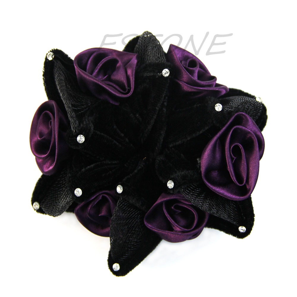 Dây Buộc Tóc Co Giãn Họa Tiết Hoa Thời Trang