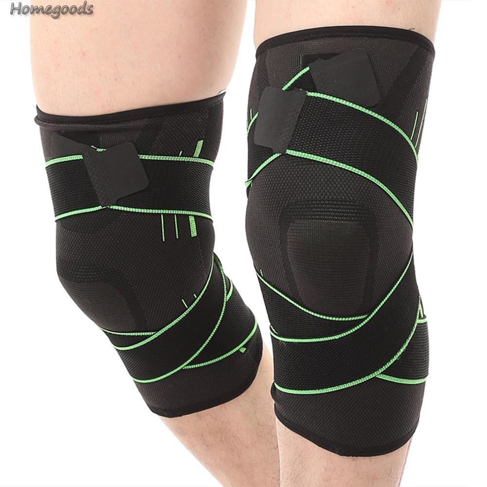 Home-1pc Fitness Elastic Sports Knee Support Brace  Running Bandage Knee Pads-Goods