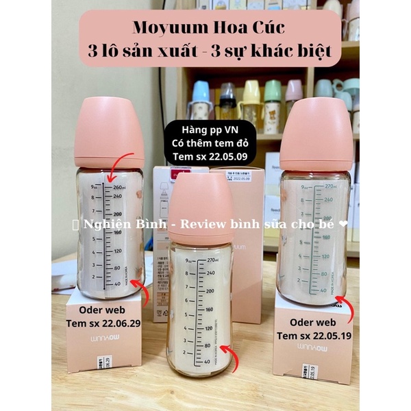 Bình sữa Moyuum lạc đà mẫu mới 2022 cho bé - nội địa Hàn 170ml 270ml