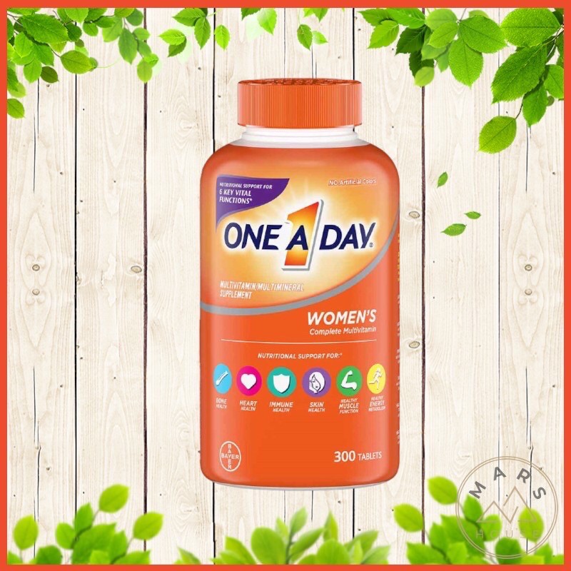 ♥️💃[HSD 08/2022] Vitamin Tổng Hợp cho Nữ dưới 50 ONE A DAY WOMEN’S Complete Multivitamin 300 viên của Mỹ | BigBuy360 - bigbuy360.vn