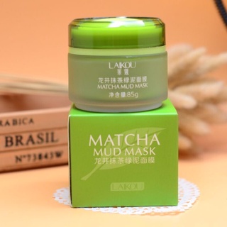 Mặt Nạ Trà Xanh- Mặt nạ trà xanh bùn non Matcha mud mask Laikou giúp sáng da,thu nhỏ lỗ chân lông