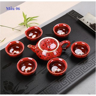 Bộ Ấm Chén 3D hình cá cao cấp