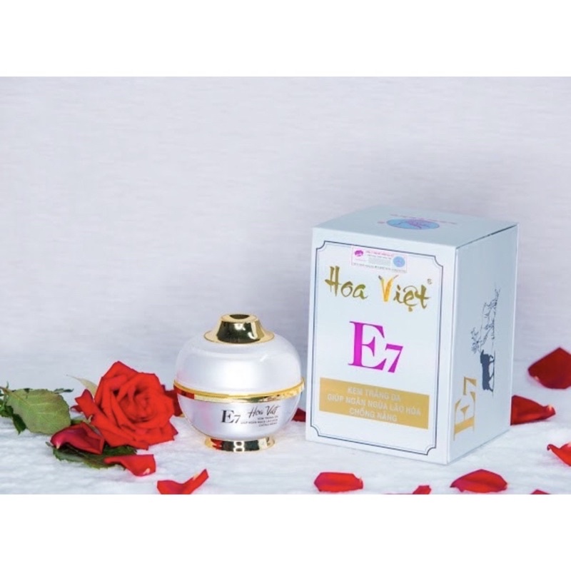 KEM HOA VIỆT E7 TRẮNG DA NGỪA LÃO HOÁ CHỐNG NẮNG