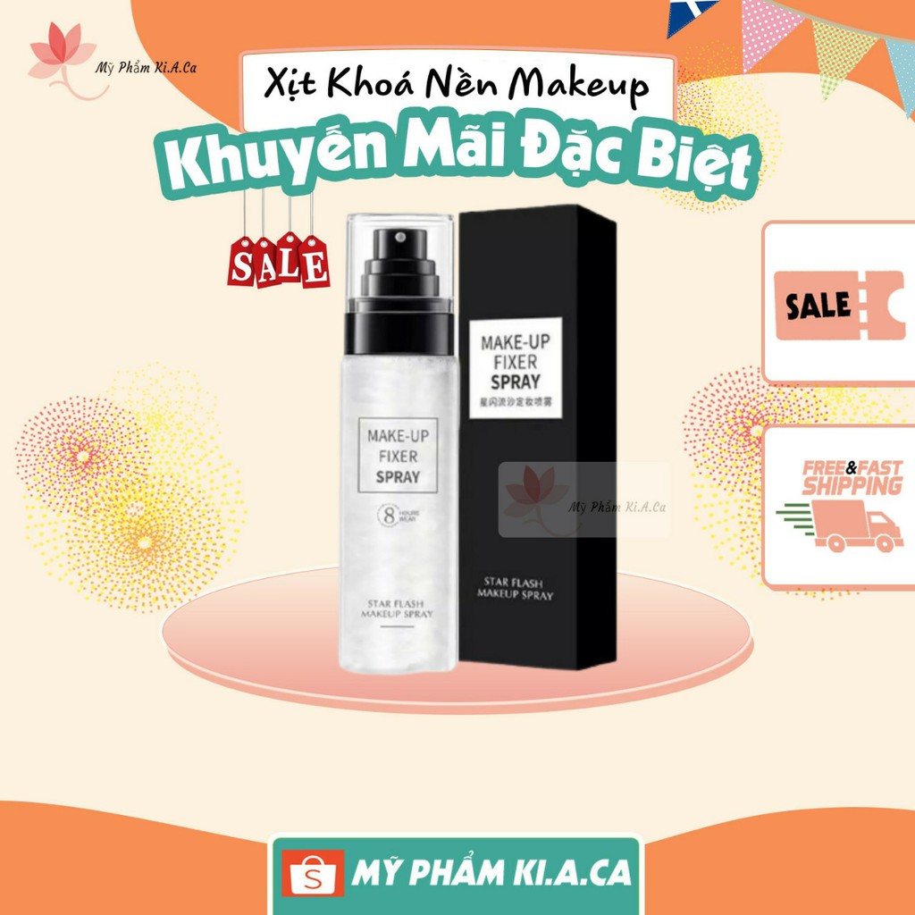 Xịt khoá nền khóa lớp trang điểm makeup dưỡng ấm bắt sáng