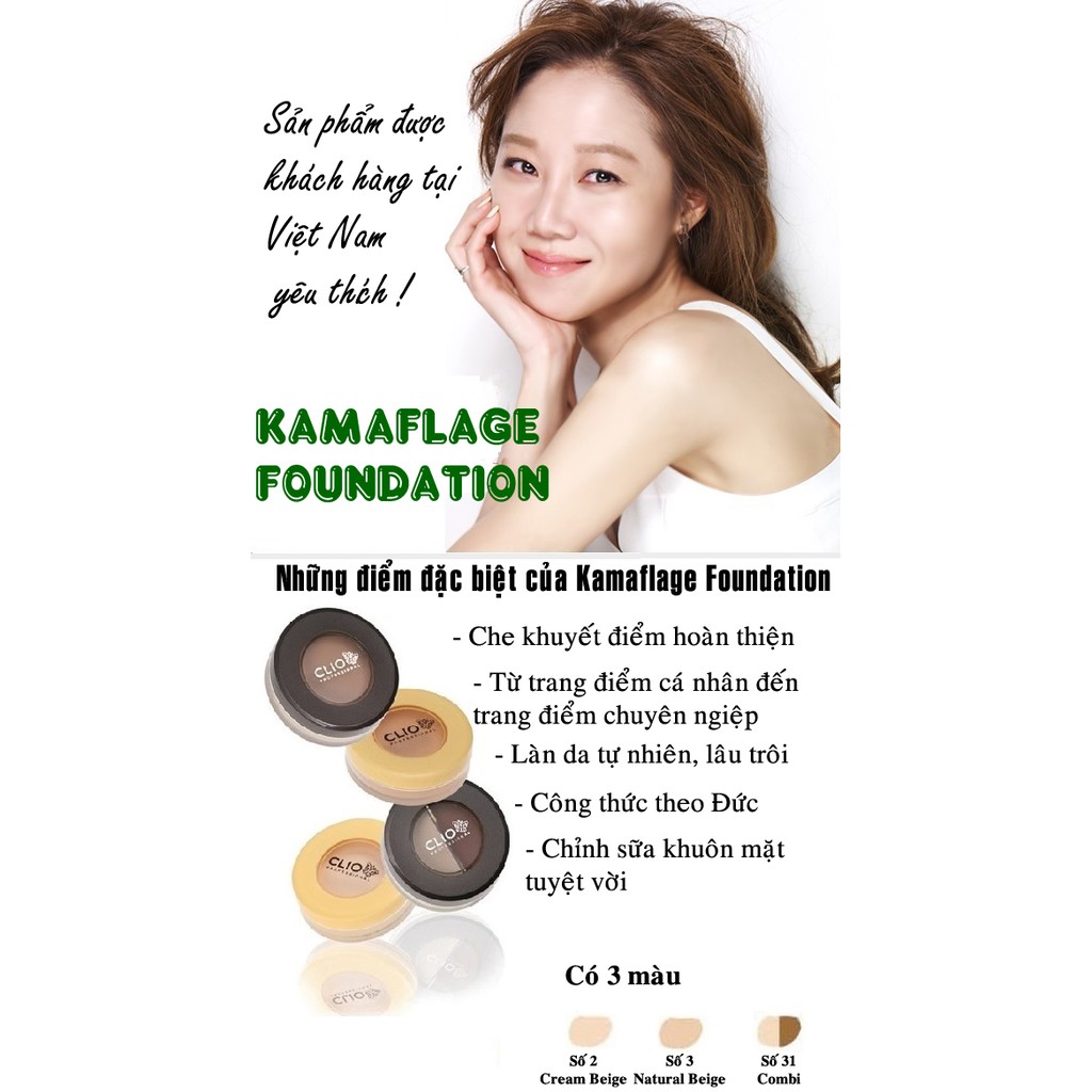 Kem nền che khuyết điểm CLIO Kamaflage Foundation | BigBuy360 - bigbuy360.vn
