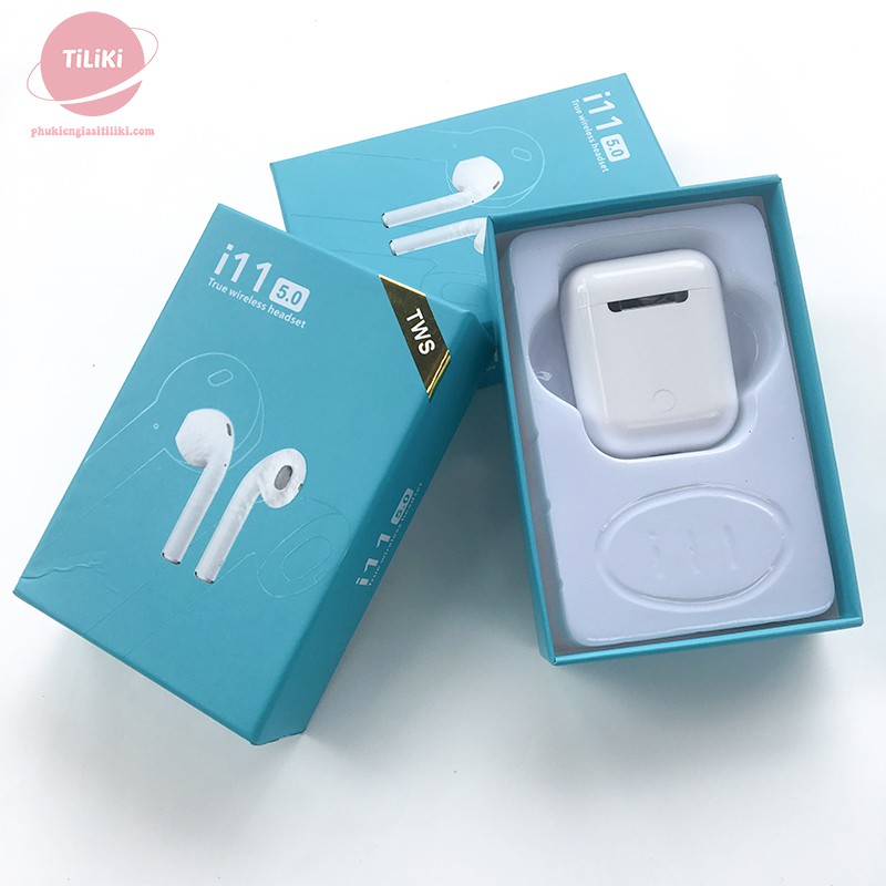 [Mã ELFLASH5 giảm 20K đơn 50K] Tai nghe bluetooth i11 Loại tốt không dây i11 TWS - Loại 2 tai Cảm ứng vân tay Pin khỏe