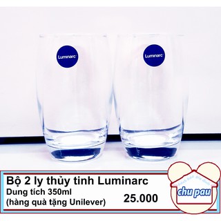 Bộ 2 ly thủy tinh luminarc 350ml