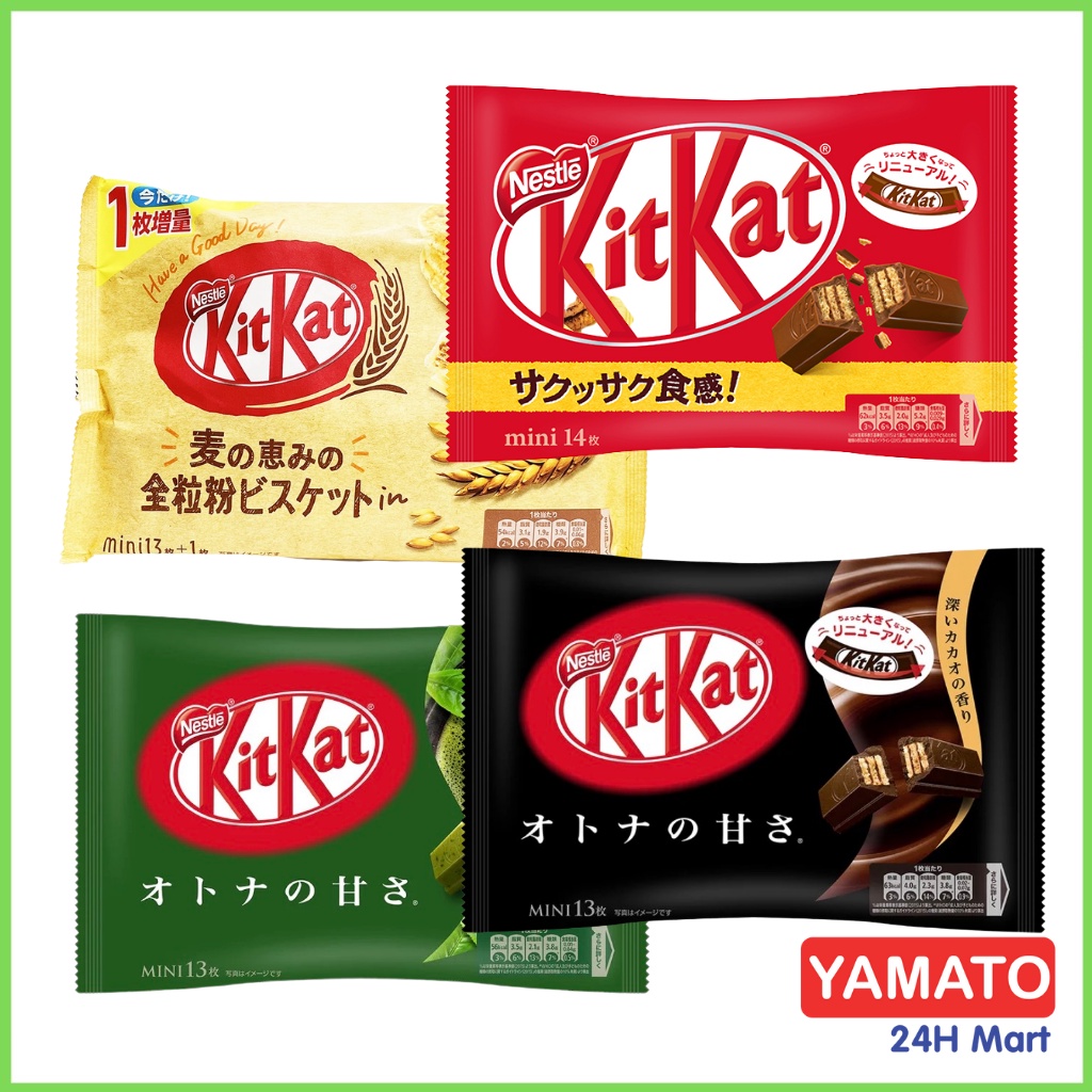 Bánh kitkat trà xanh nhật bản, Bánh xốp phủ socola kitkat đủ các vị [Date T8/2022 ]