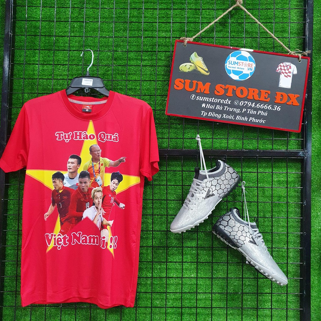 Áo Cổ Động Việt Nam Ơi - Áo Đá Banh Vải Thun Lạnh Cao Cấp