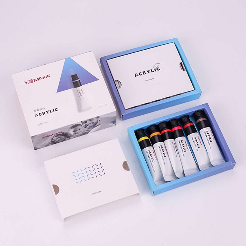 Màu Nước, Màu Acrylic Himi Miya set 12 tuýp 12ml