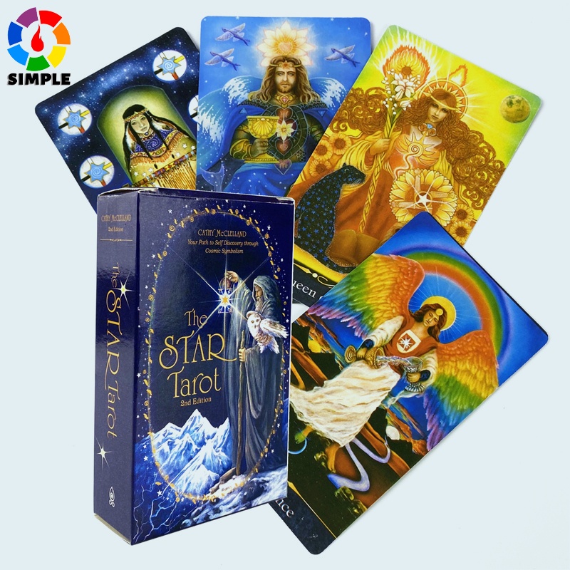 The Star Tarot Card Game Bộ Thẻ Bài Tarot Thiết Kế Dễ Thương