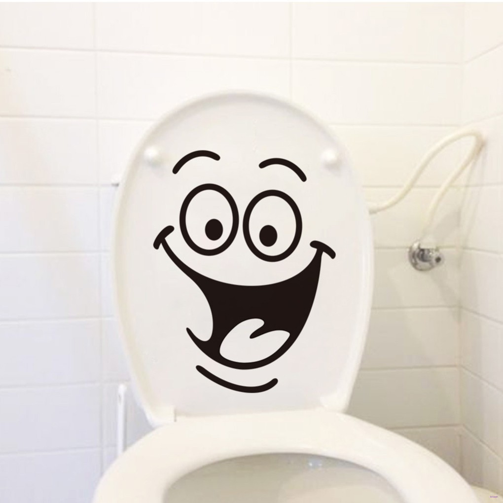 Sticker Dán Toilet Hình Mặt Cười Vui Nhộn