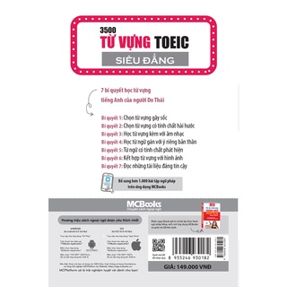Sách - 3500 từ vựng TOEIC siêu đẳng Mcbooks
