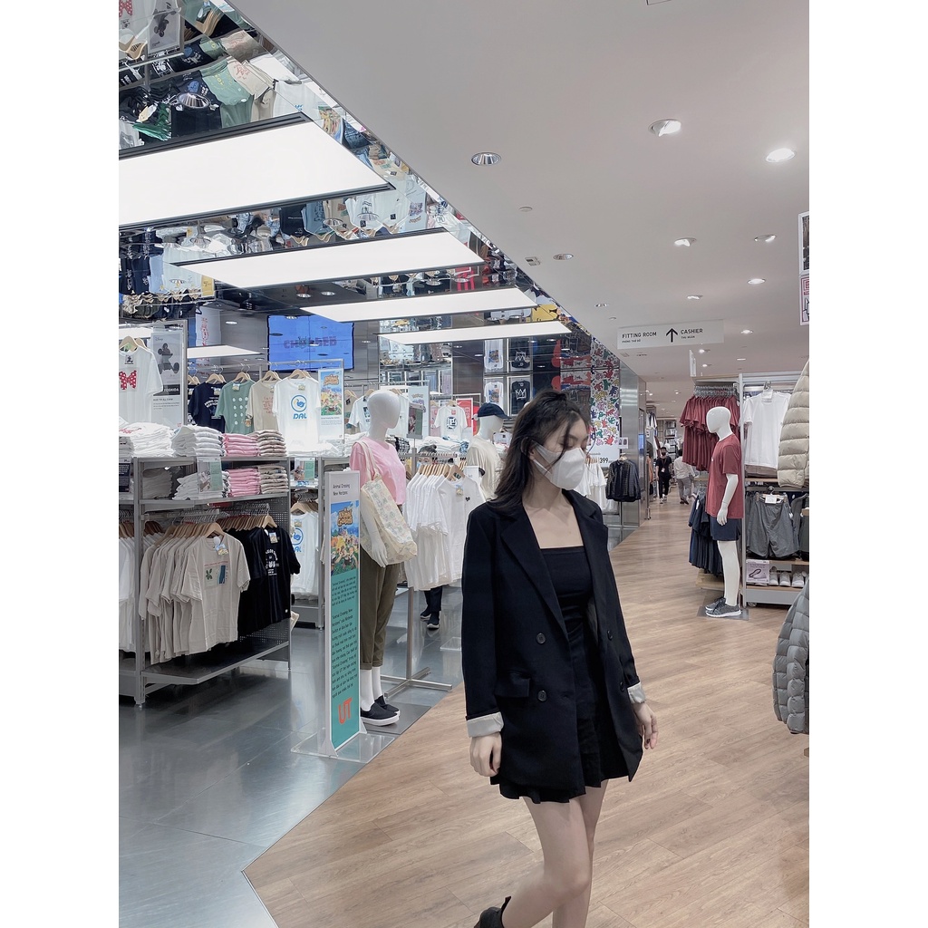 [Ảnh thật] Áo khoác blazer phong cách Hàn Quốc 2 lớp 4 cúc mẫu mới Áo vest nữ khoác ngoài | BigBuy360 - bigbuy360.vn