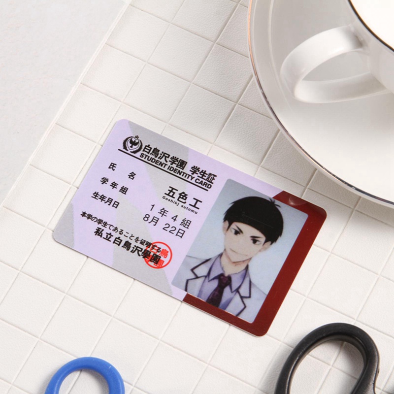 Thẻ ID PVC in hình anime Peripheral Haikyuu! Hinata Shoyo cho trẻ em