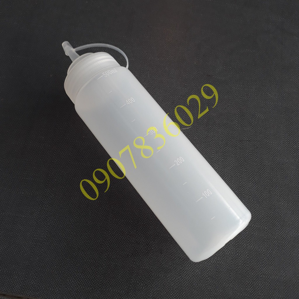 BÌNH NHỰA ĐỰNG NƯỚC SỐT 500ML, BÌNH ĐỰNG TƯƠNG, BÌNH SIRO, BÌNH NHỰA