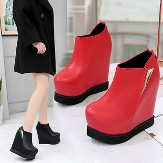 Giày Bốt Cao Gót 14cm Độn Đế Thời Trang Cá Tính Cho Nữ