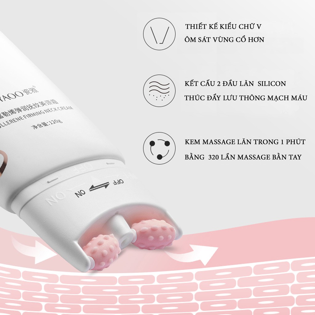💝FREESHIP💝 Kem Dưỡng Da Cổ CIYAOO Giảm Nếp Nhăn Fullerene Neck Cream 120g QX0041 | BigBuy360 - bigbuy360.vn