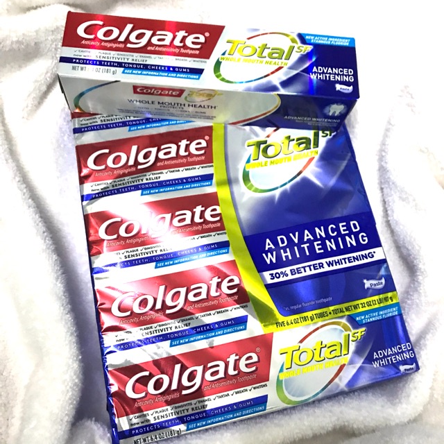 Kem Đánh Răng Colgate Total SF Advanced Whitening Của Mỹ 181G