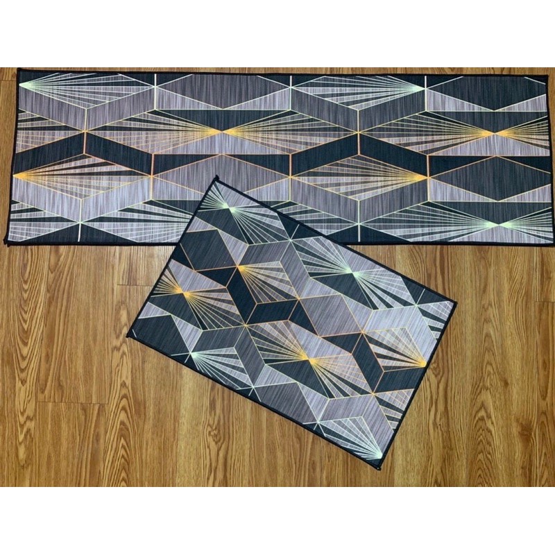 Thảm nhà bếp, thảm 3d {bộ 2 tấm 40*60 và 40*120}