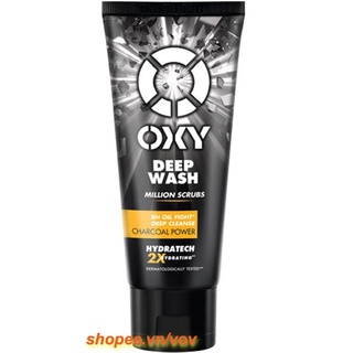 Sữa Rửa Mặt Nam 100G Oxy Deep Wash Sạch Nhơn Có Hạt Massage, 100% Chính Hãng, vov Cung Cấp Và Bảo Trợ.