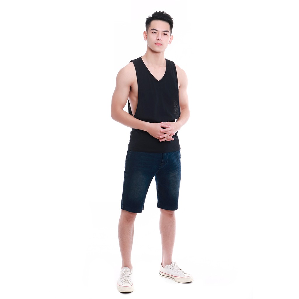Áo ba lỗ nam cổ tim Narsis NMS1271 Chất cotton siêu mềm, thấm hút mồ hôi cực tốt