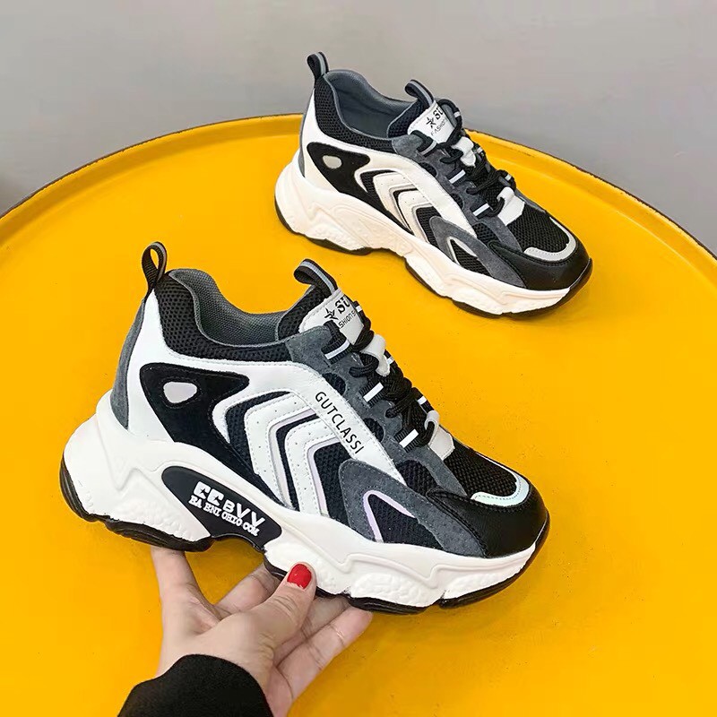 FULLBOX SNEAKER Giày Ulazzang quảng châu cao cấp độn kế phong cách cực chất